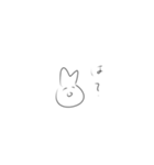 世の中の全てを悟ったうさぎちゃん（個別スタンプ：3）