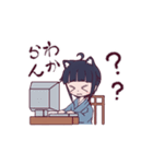 和風着物娘スタンプ（個別スタンプ：8）