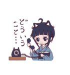 和風着物娘スタンプ（個別スタンプ：12）