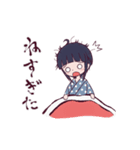 和風着物娘スタンプ（個別スタンプ：16）
