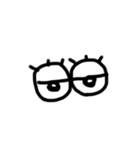 おもしろ目文字（個別スタンプ：2）