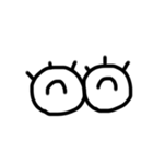 おもしろ目文字（個別スタンプ：6）