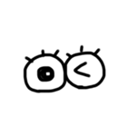 おもしろ目文字（個別スタンプ：8）