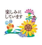 敬語＊お花あふれるかわいい世界（個別スタンプ：28）