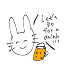英語なうさぎ（個別スタンプ：28）