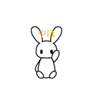 落書うさぎ（個別スタンプ：1）