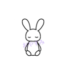 落書うさぎ（個別スタンプ：3）