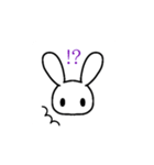 落書うさぎ（個別スタンプ：7）