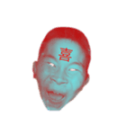 魂込めて喜怒哀楽を表現ました。（個別スタンプ：1）