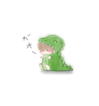 水色の羽（個別スタンプ：3）