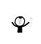 感情物語真っ黒マン（個別スタンプ：3）