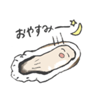 朗らかな牡蠣【まあまあ使える日常会話編】（個別スタンプ：6）