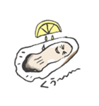 朗らかな牡蠣【まあまあ使える日常会話編】（個別スタンプ：8）