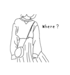 雰囲気女子スタンプ（英語、日本語）（個別スタンプ：8）