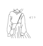雰囲気女子スタンプ（英語、日本語）（個別スタンプ：16）