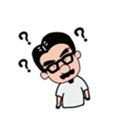 髭メガネ①（個別スタンプ：4）