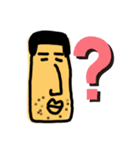 長方形顔の中年男性（個別スタンプ：8）