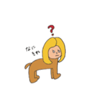 丸目女子（たまに男子）（個別スタンプ：3）