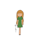 丸目女子（たまに男子）（個別スタンプ：8）