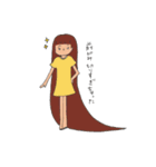 丸目女子（たまに男子）（個別スタンプ：15）
