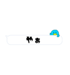 シンプルなペンギンの挨拶吹き出し（個別スタンプ：4）