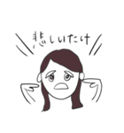 意外に使える女の子：食べ物に思いをはせる（個別スタンプ：22）