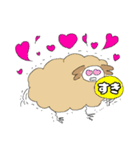 二足立ちの羊ちゃん（個別スタンプ：37）