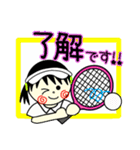テニス部あいさつスタンプ（個別スタンプ：14）