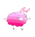 二足立ちの羊ちゃん（グラデピンク）（個別スタンプ：24）