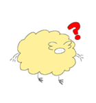 二足立ちの羊ちゃん（イエロー）（個別スタンプ：14）