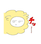 二足立ちの羊ちゃん（イエロー）（個別スタンプ：32）