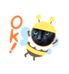 黒猫みるくが今日も元気にお手伝い（個別スタンプ：7）