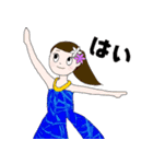 フラダンサーの返事（個別スタンプ：10）