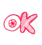 MeMe クレヨンスタイルコレクション（個別スタンプ：3）