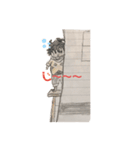 自分で書いたひゅーぜ2（個別スタンプ：8）