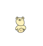 地味に何かを伝えたいクマ（個別スタンプ：24）