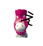 猫に蛸 スタンプ by 相良人形制作元（個別スタンプ：3）