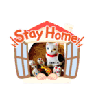 猫に蛸 スタンプ by 相良人形制作元（個別スタンプ：4）