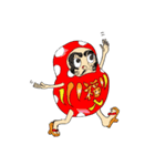 水玉・サルーちゃん！ 着物で登場！！（個別スタンプ：34）