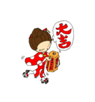 水玉・サルーちゃん！ 着物で登場！！（個別スタンプ：38）