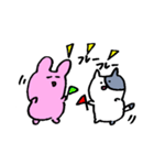 うさぎとねこ ゆるふわ（個別スタンプ：28）