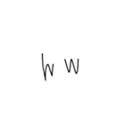 幼い子の字（個別スタンプ：22）