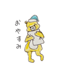 遊園地で働くくまさん（個別スタンプ：21）