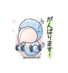 やわらかタッチの可愛いハシビロコウ達（個別スタンプ：21）