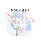 姉妹の日常スタンプ♡スケッチ風（個別スタンプ：18）