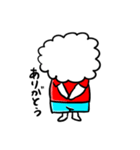 クルクルヘアの女の子（個別スタンプ：2）