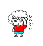 クルクルヘアの女の子（個別スタンプ：10）