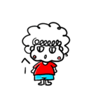 クルクルヘアの女の子（個別スタンプ：11）