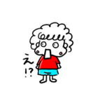 クルクルヘアの女の子（個別スタンプ：12）