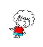 クルクルヘアの女の子（個別スタンプ：16）